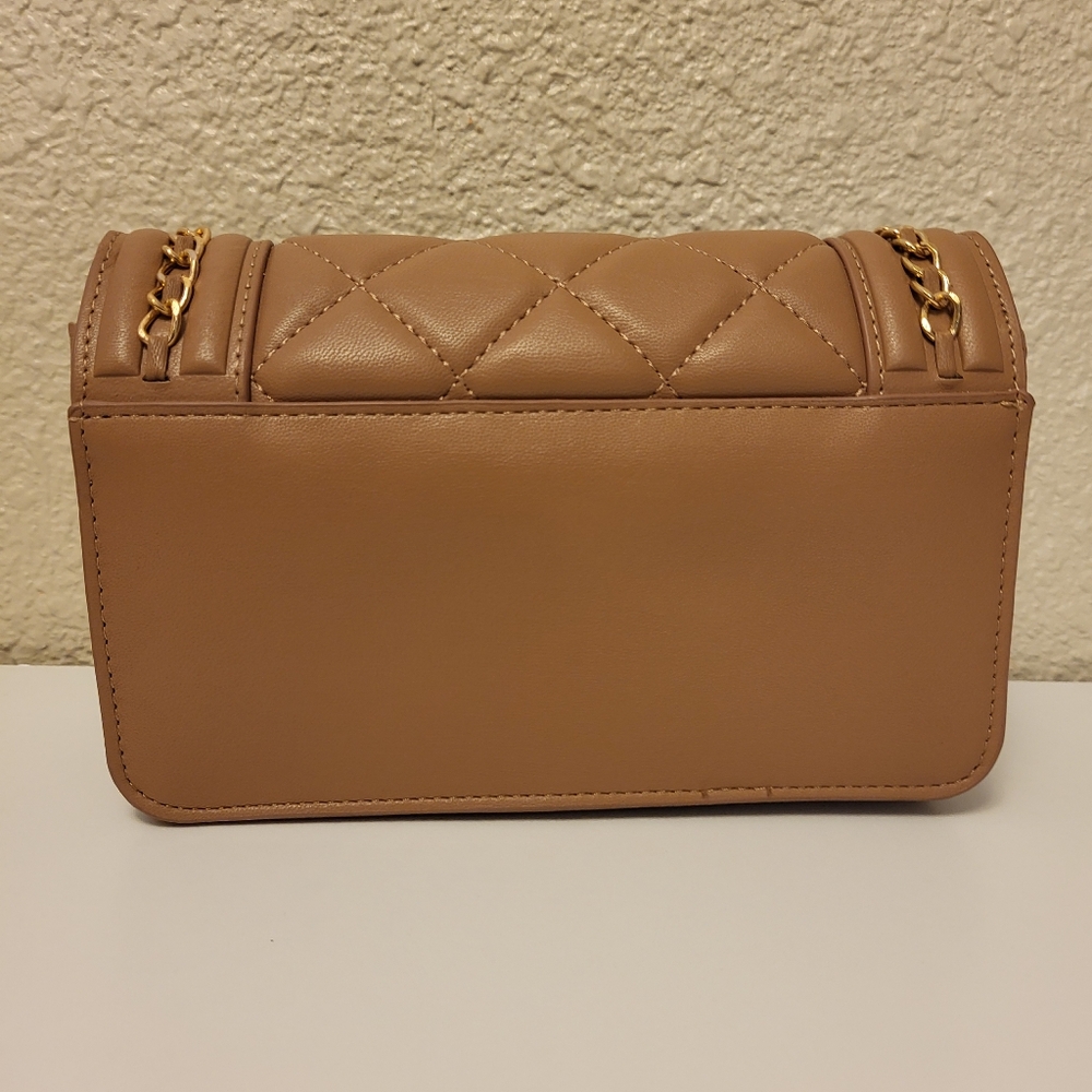 NWT Valentino Orlandi Deep Tan Vegan Leather Handbag - Picture 3 of 7